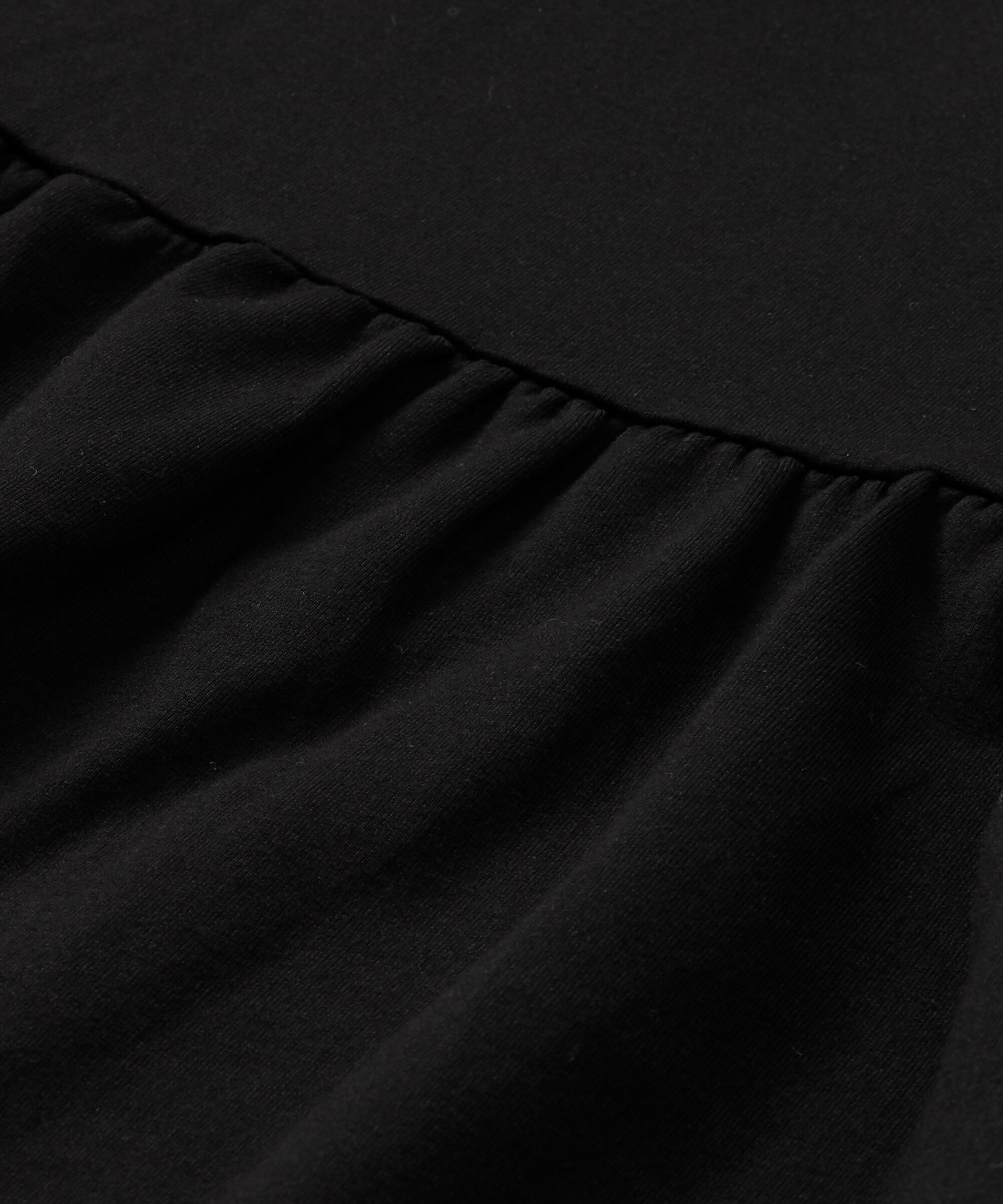 top en jersey doux à manches chauve-souris, Black