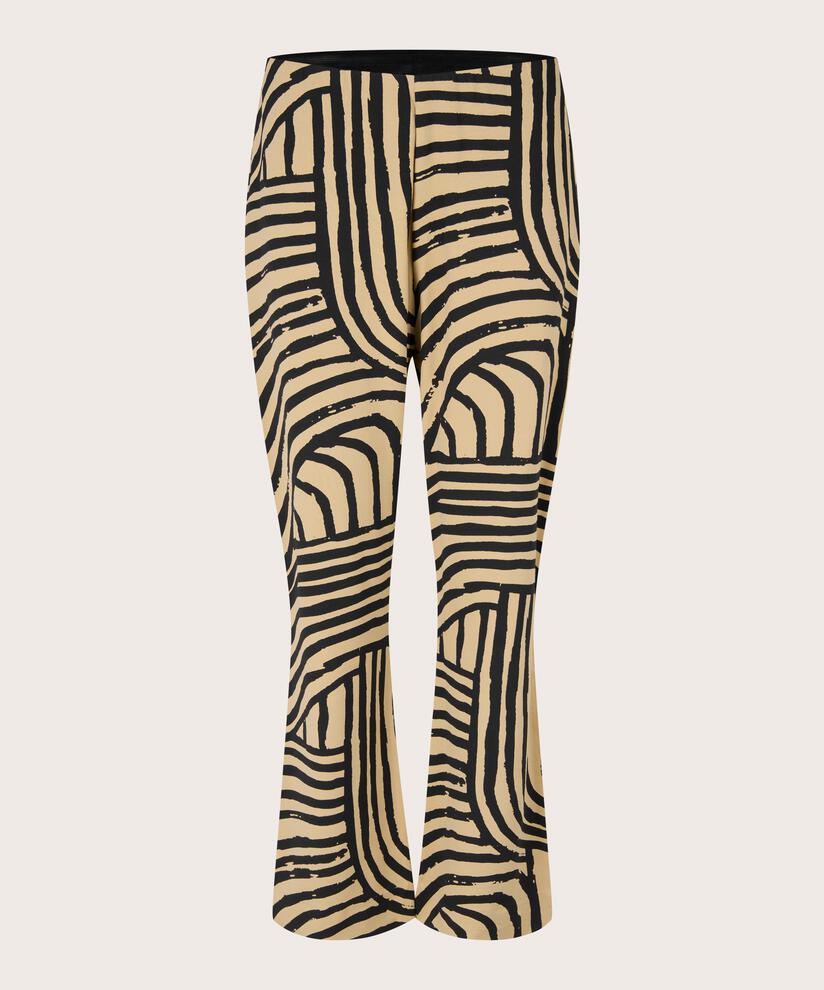 Pantalon Imprimé En Qualité Jersey Épais, Travertine