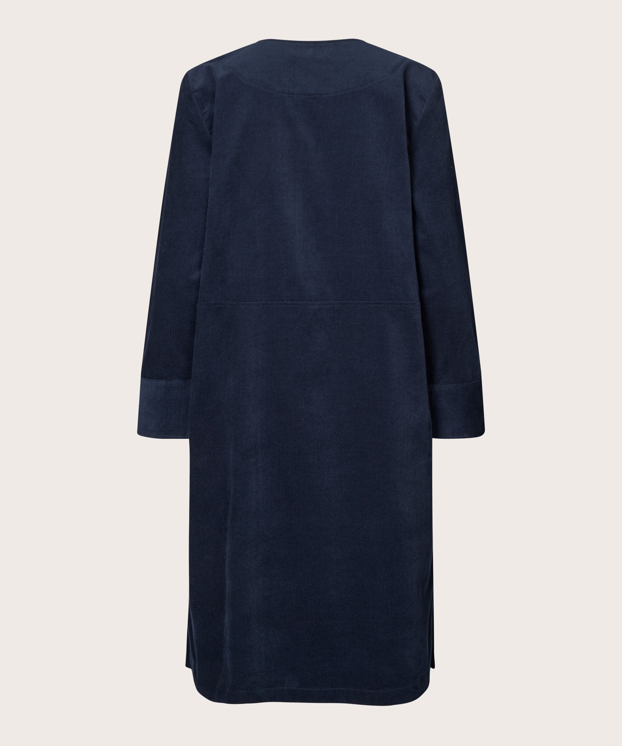 robe en velours avec fermeture éclair au col, Navy Blazer