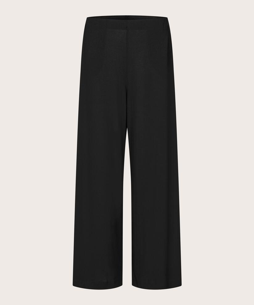 pantalon en jersey avec taille élastique, Black