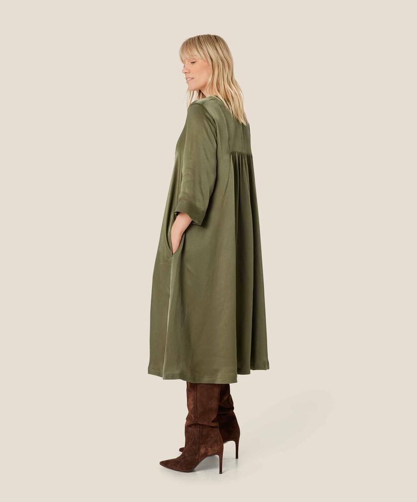 Robe En Viscose Manches Trois-quarts, Sea Turtle