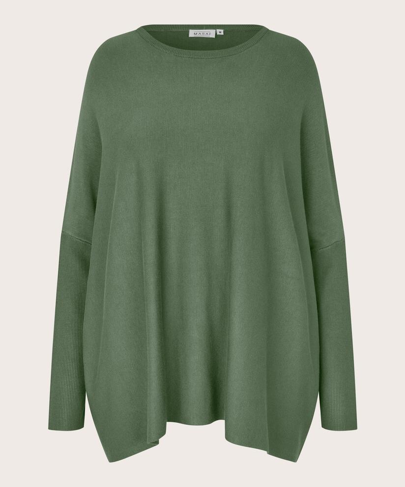 Pull Oversize À Manches Étroites, Duck Green