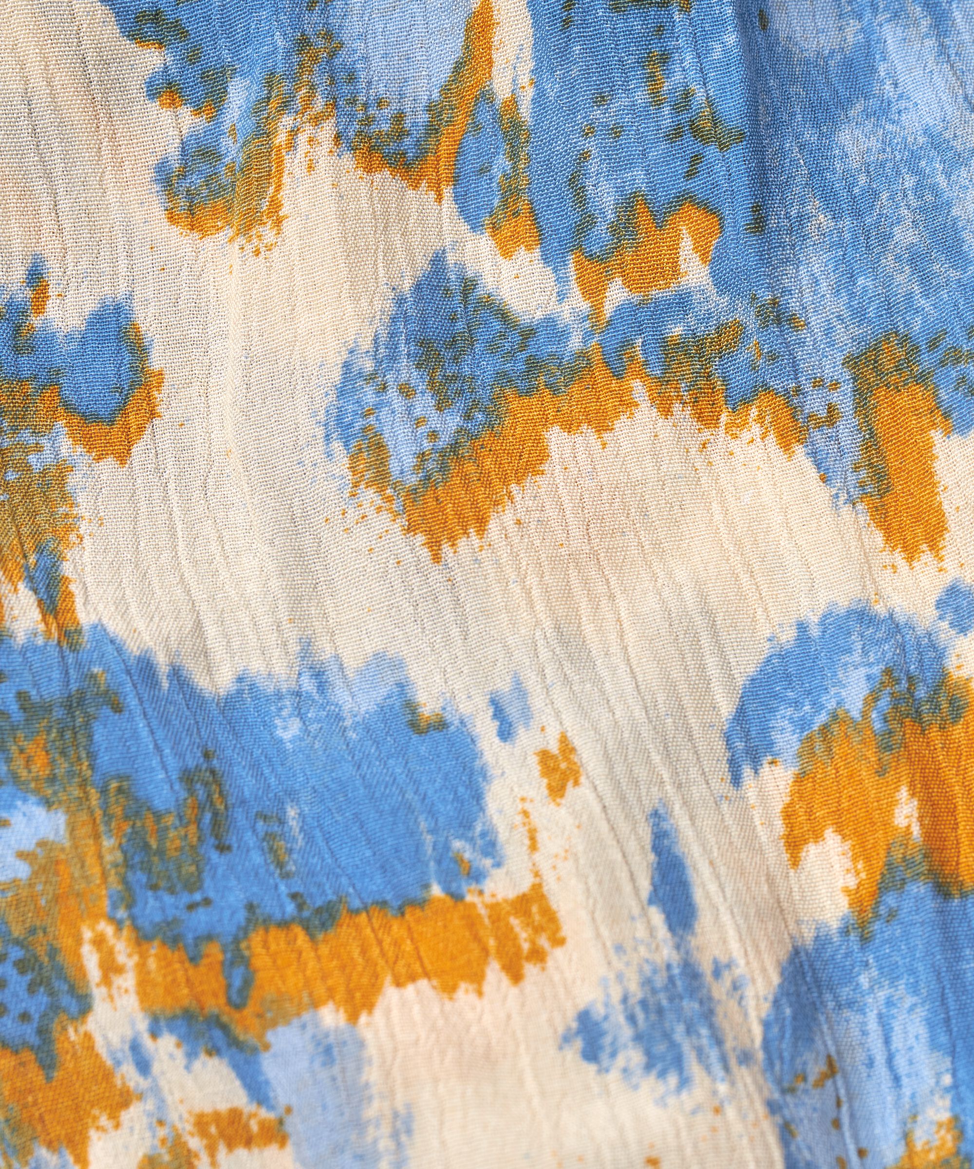 Écharpe En Viscose Imprimée, Nebulas Blue