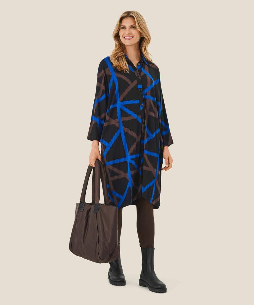 sac en nylon avec bouton pression, Coffee Bean
