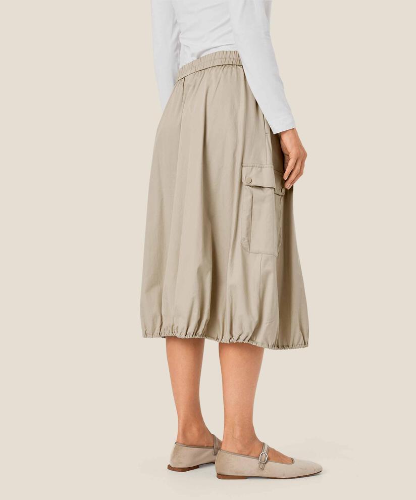 jupe en coton fin avec poches décoratives, Pure Cashmere