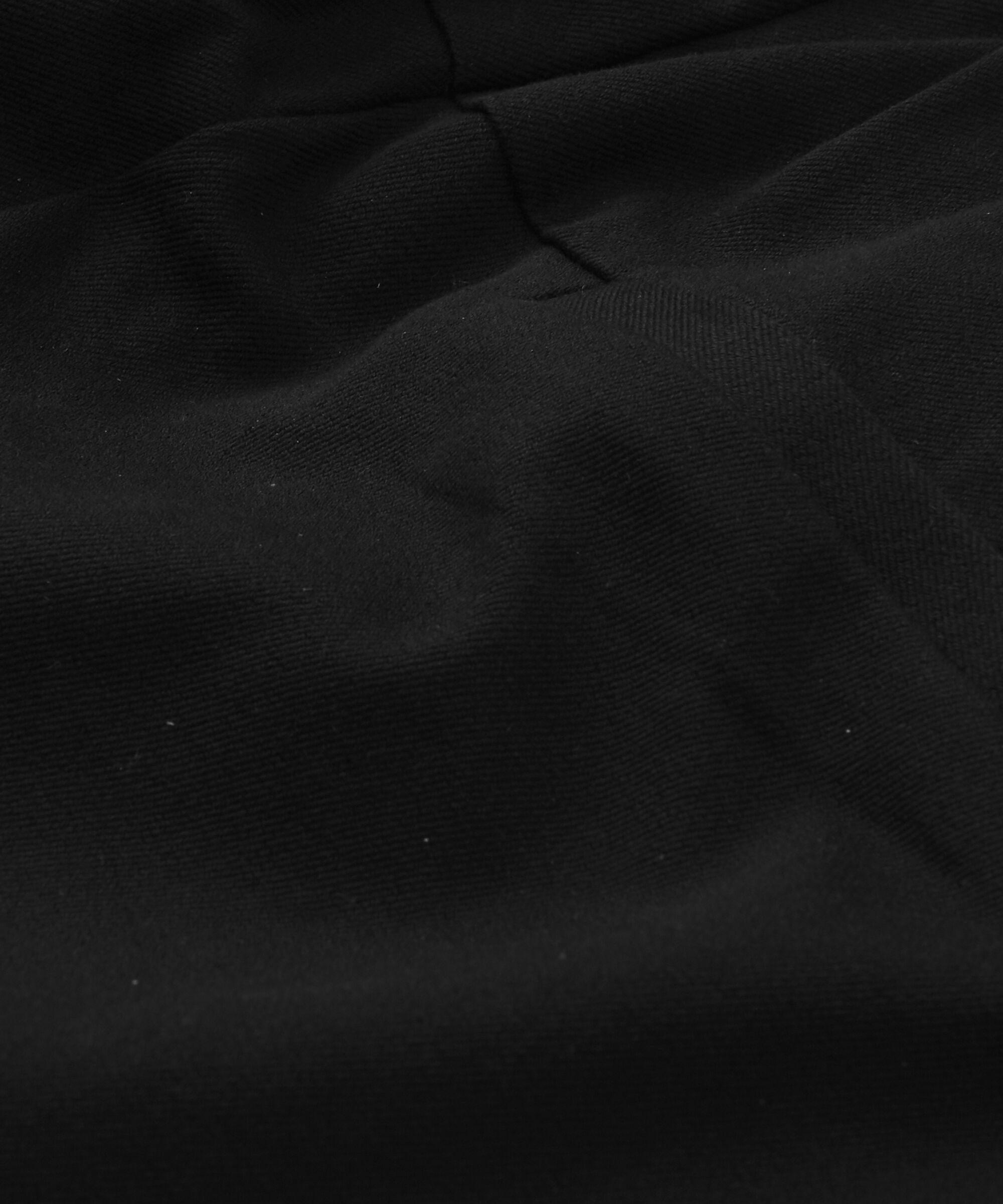 pantalon près du corps en coton stretch et taille élastique, Black