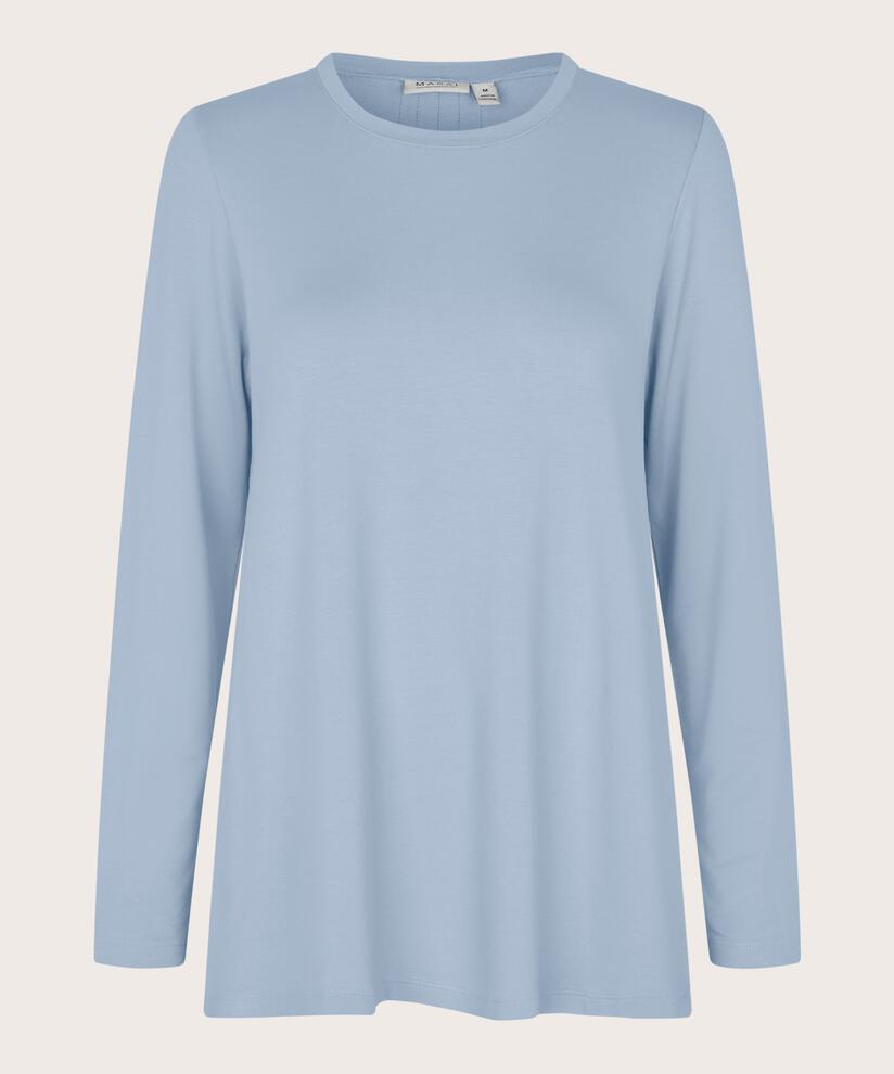 top en jersey avec plis dans le dos, Blue Fog