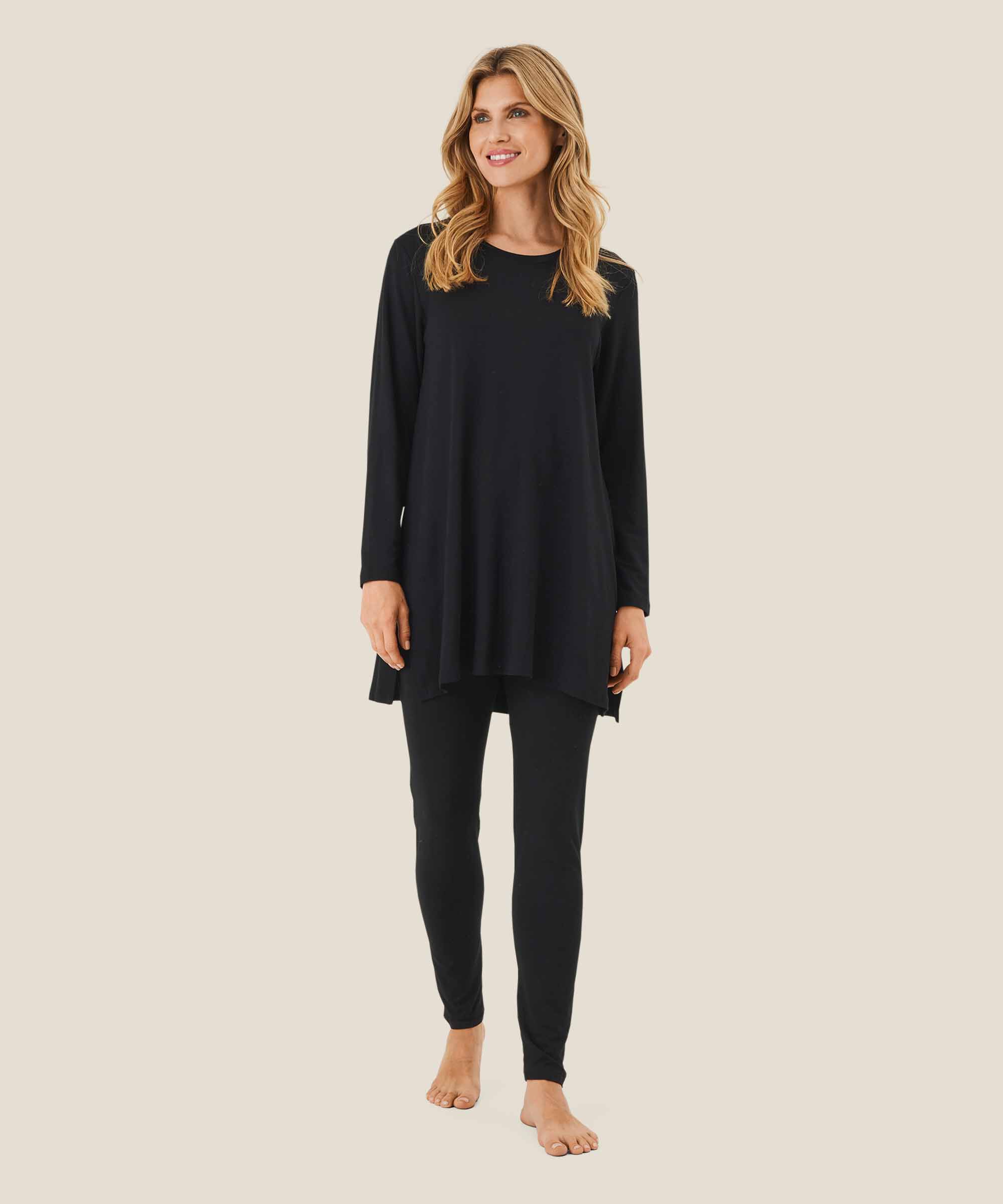 Tunique JERSEY à manches longues, Black