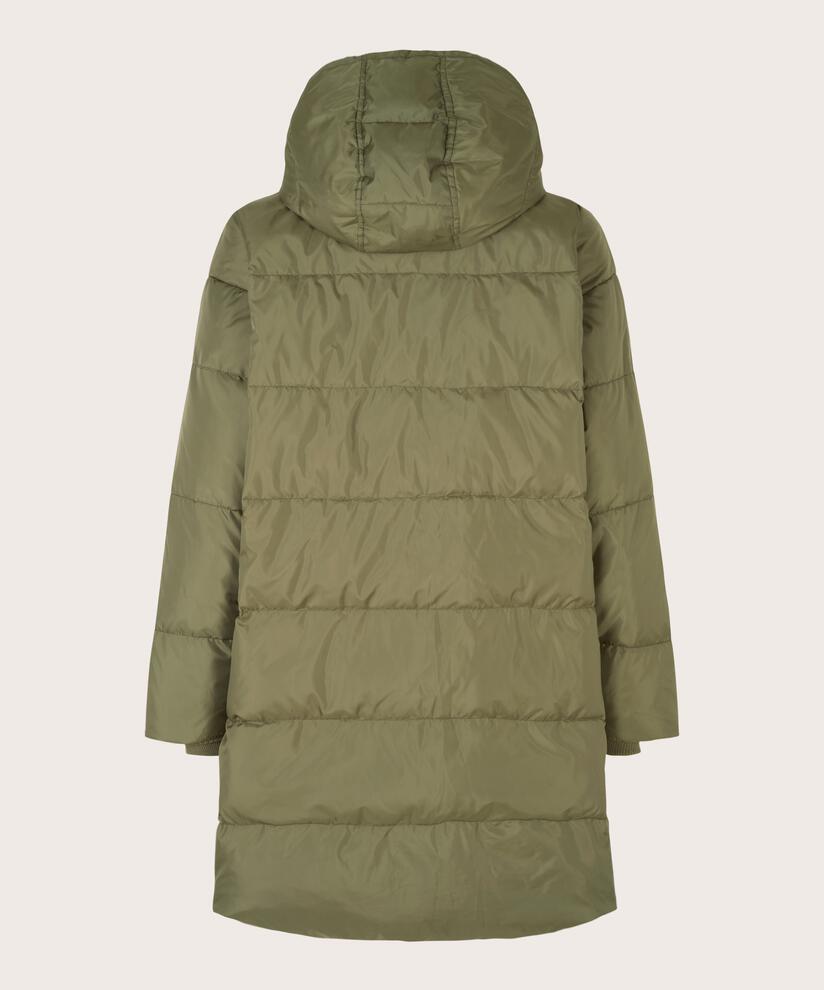Manteau En Duvet Avec Capuche, Olive Night