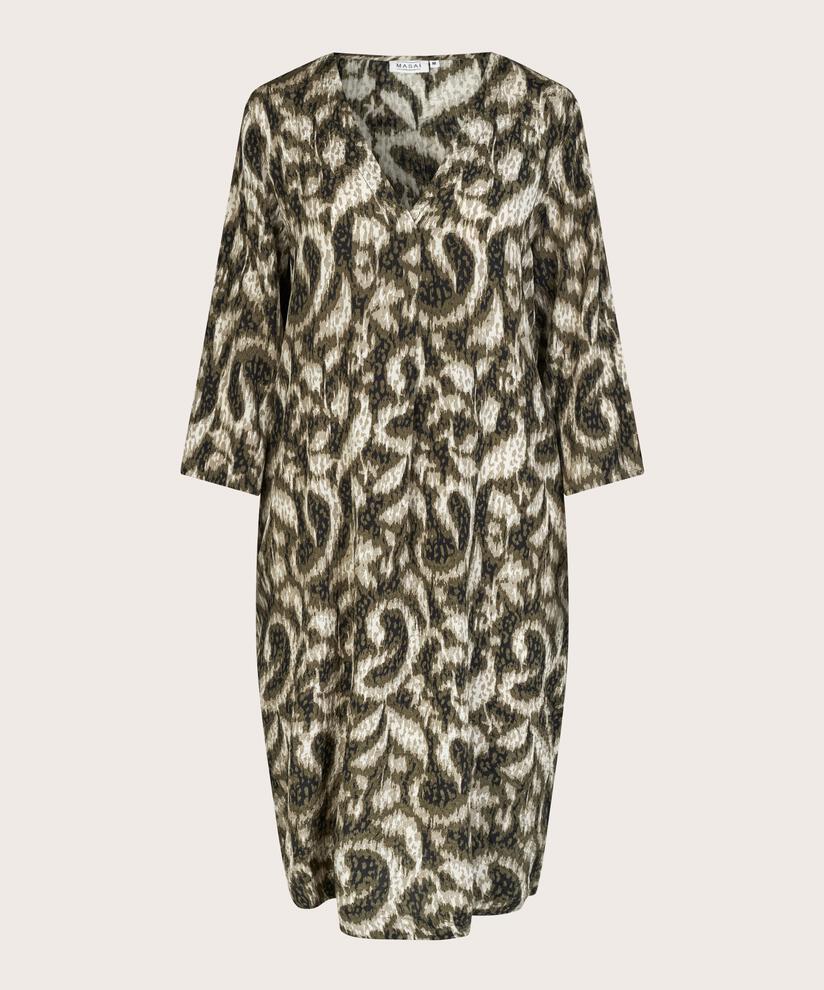 Robe Avec Encolure En V Et Poches Fendues, Sea Turtle