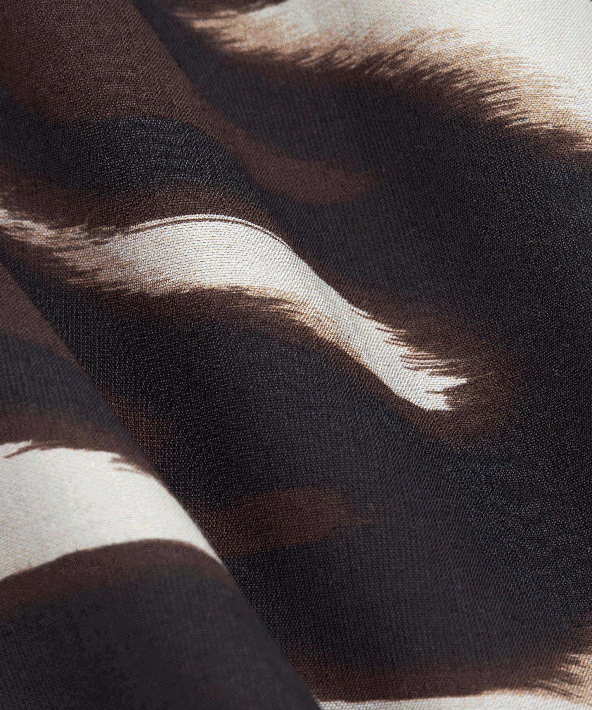 Blouse En Viscose À Col Rond, Coffee Bean