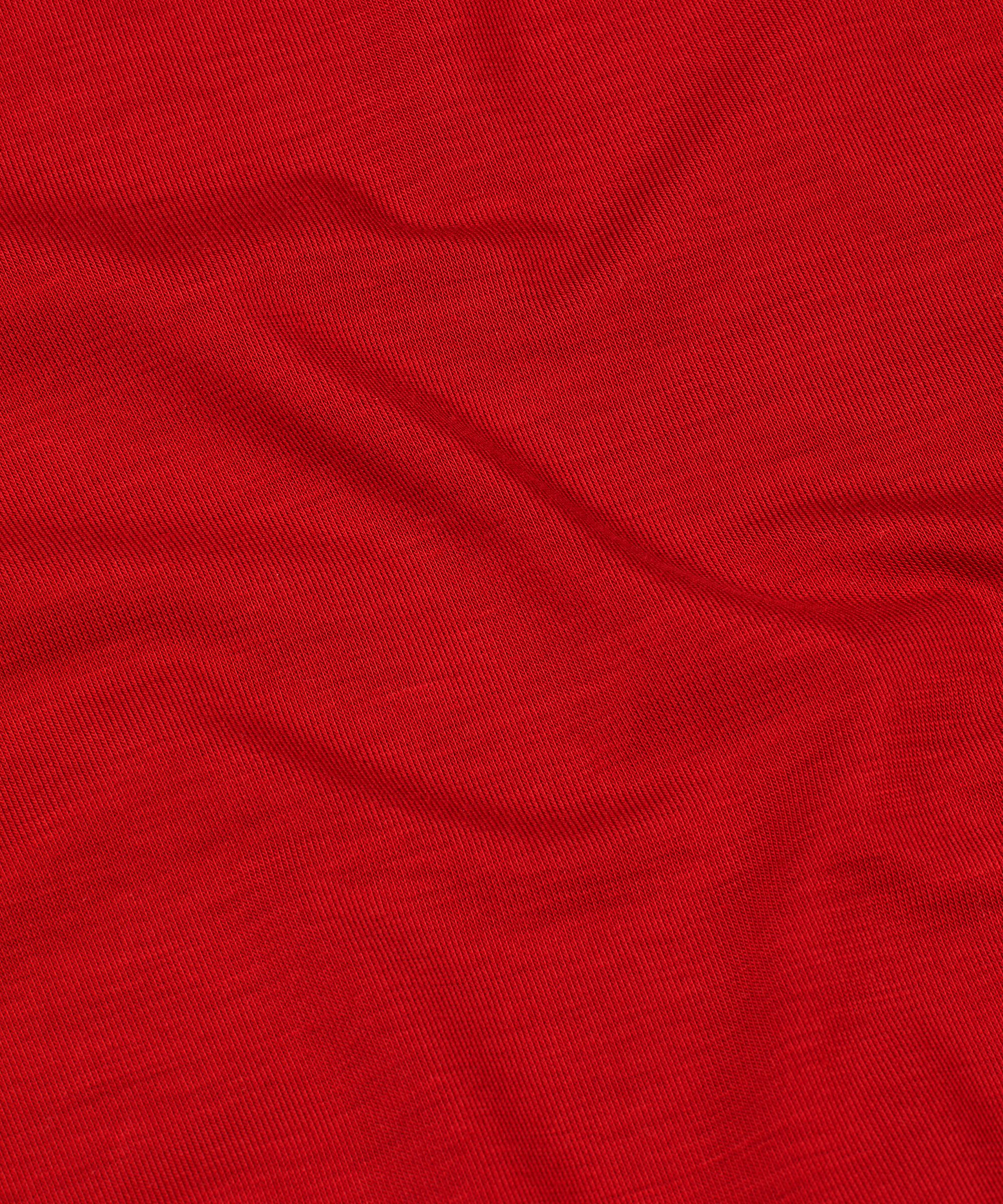 Blouse À Col Roulé En Jersey Doux, Red Dahlia