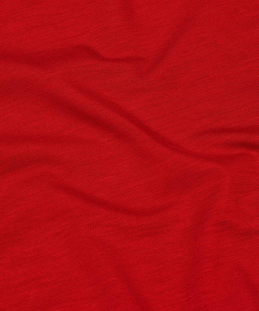 Blouse À Col Roulé En Jersey Doux, Red Dahlia