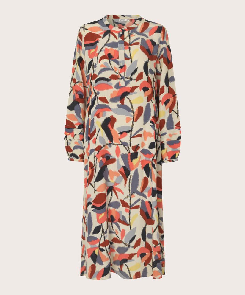 robe avec plis latéraux, Calypso Coral
