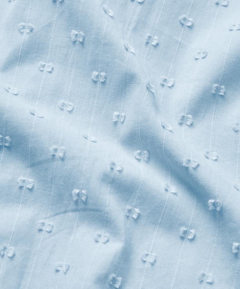 chemise en coton à pois tissés, Blue Fog