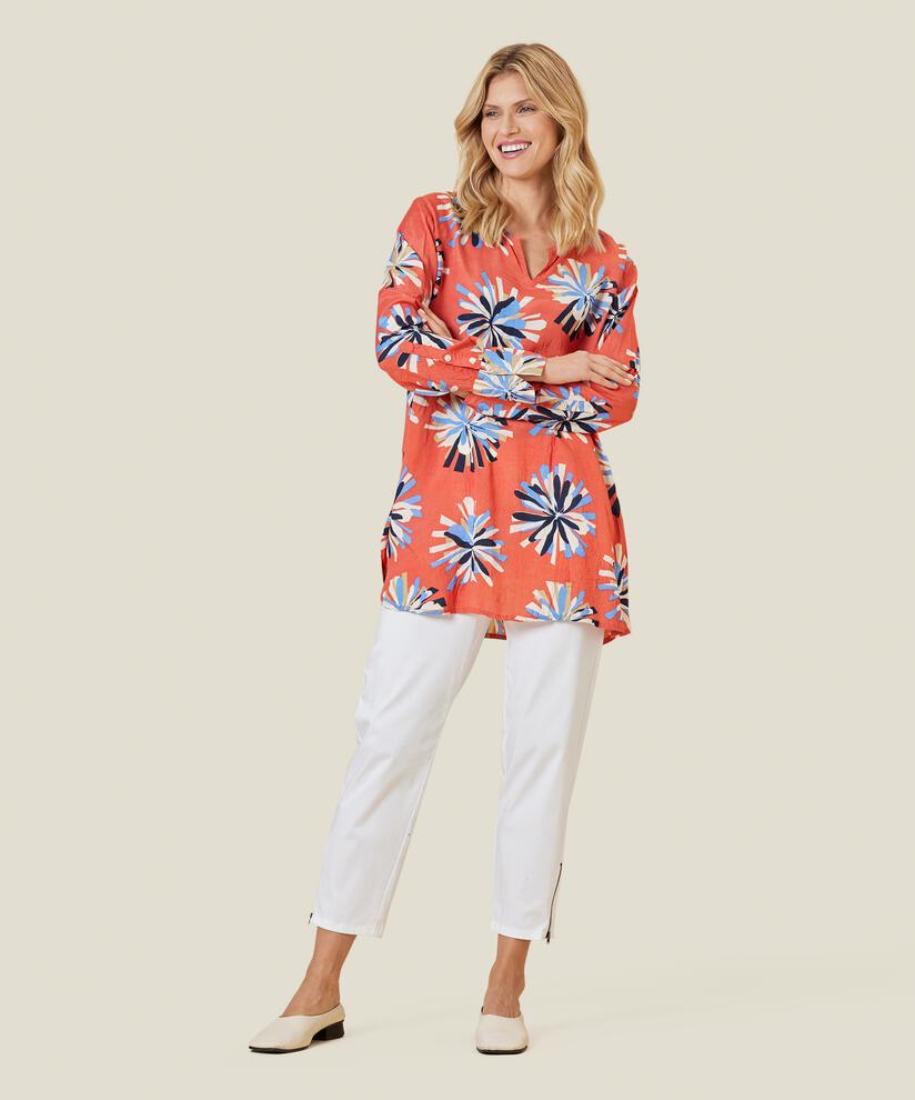 GILIA TUNIC, Spiced Coral