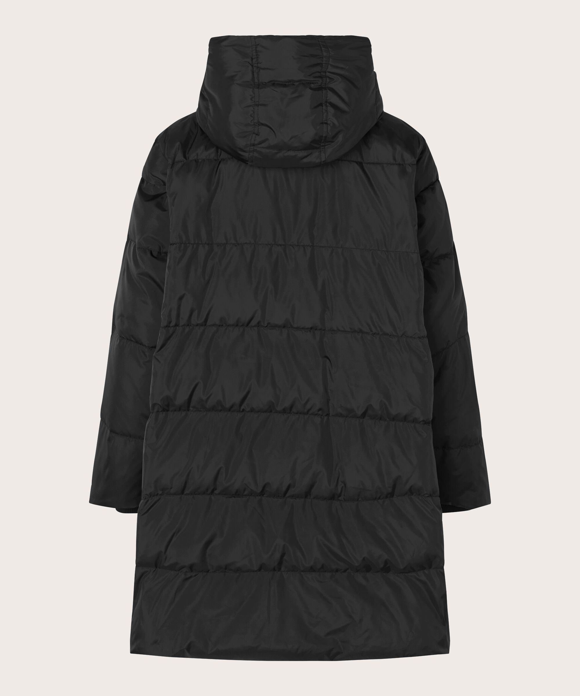 Manteau En Duvet Avec Capuche, Black