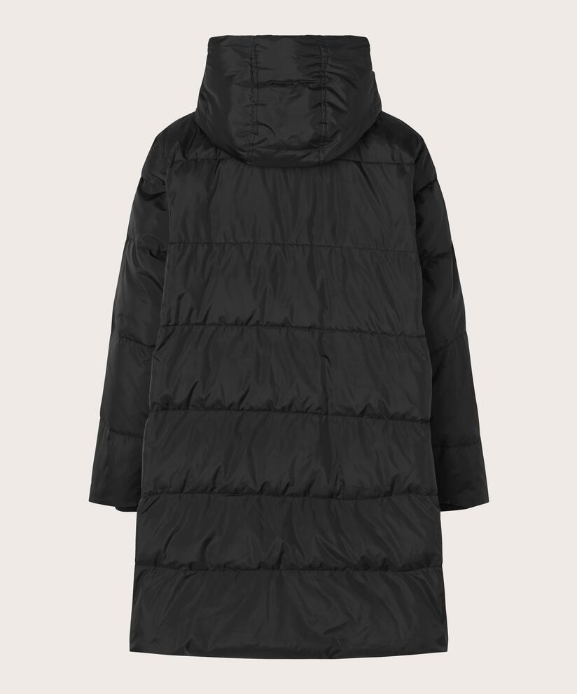 Manteau En Duvet Avec Capuche, Black