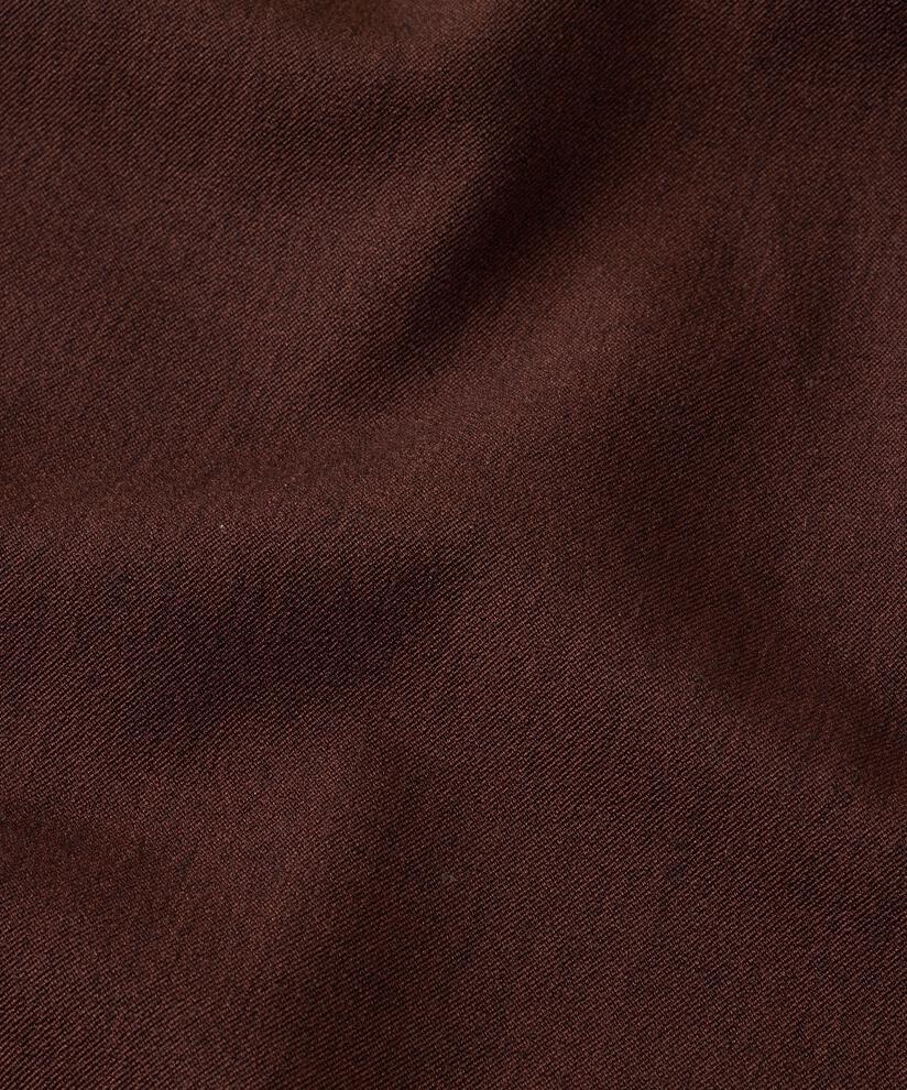 Pantalon Tissé Avec Stretch Et Bouton Sur La Jambe, Sh. Chocolate