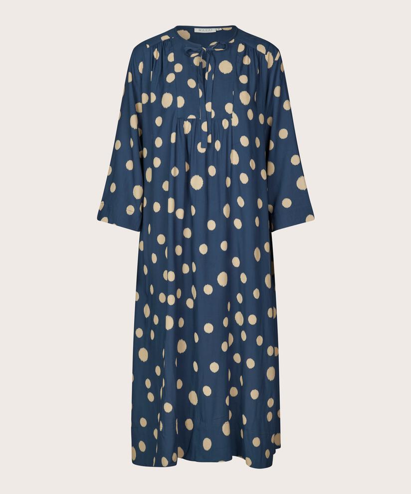 robe avec liens au cou et poches fendues, Moonlit Ocean