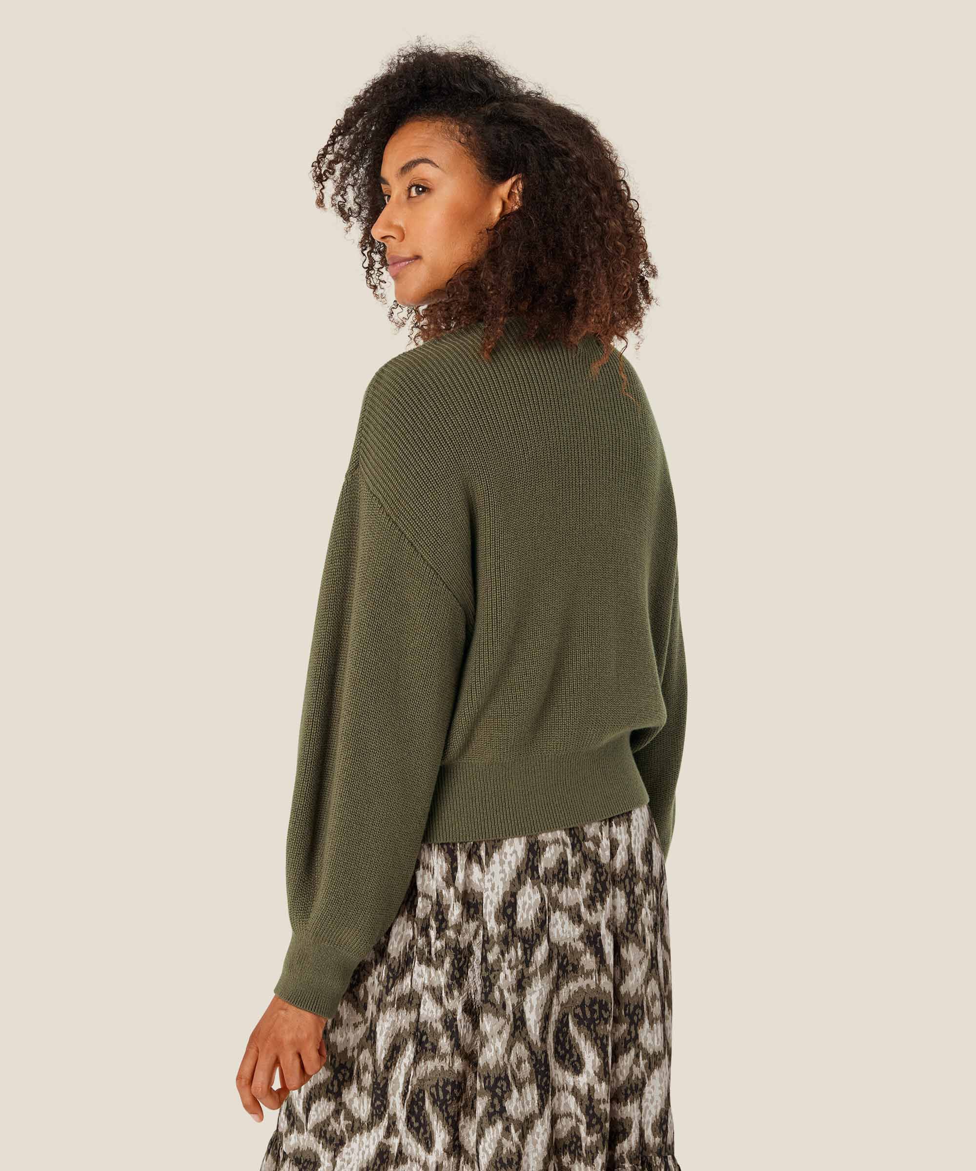 cardigan avec bords côtelés, Sea Turtle