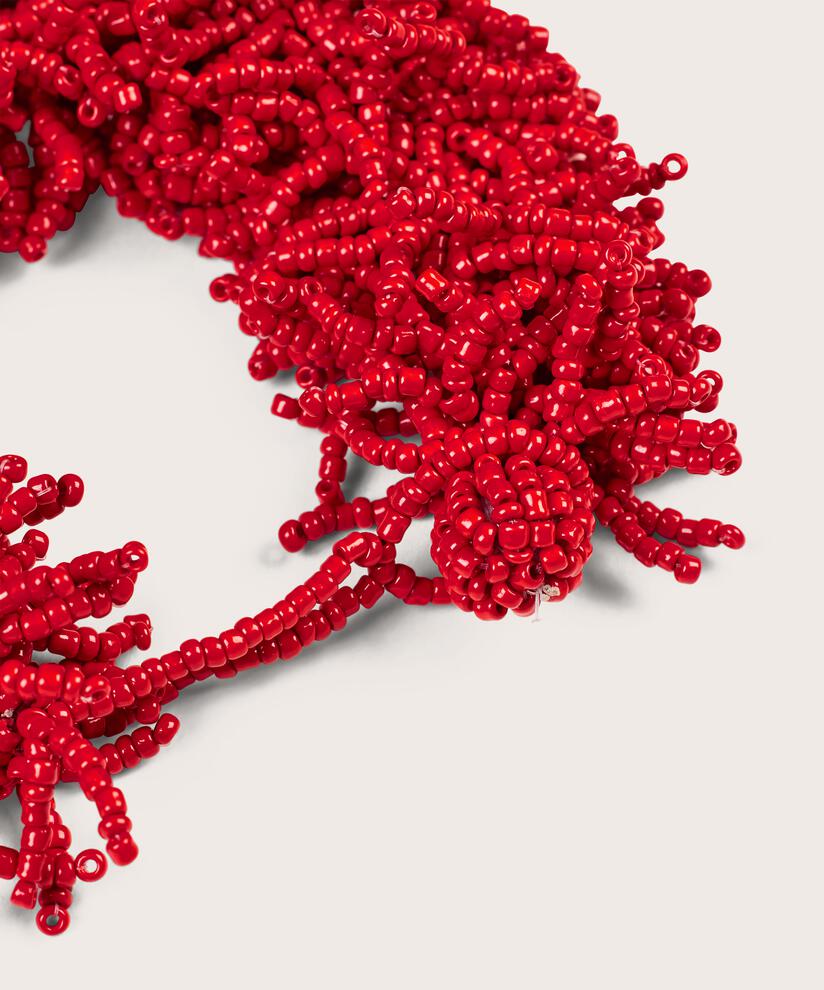 bracelet avec perles colorées, Orange com