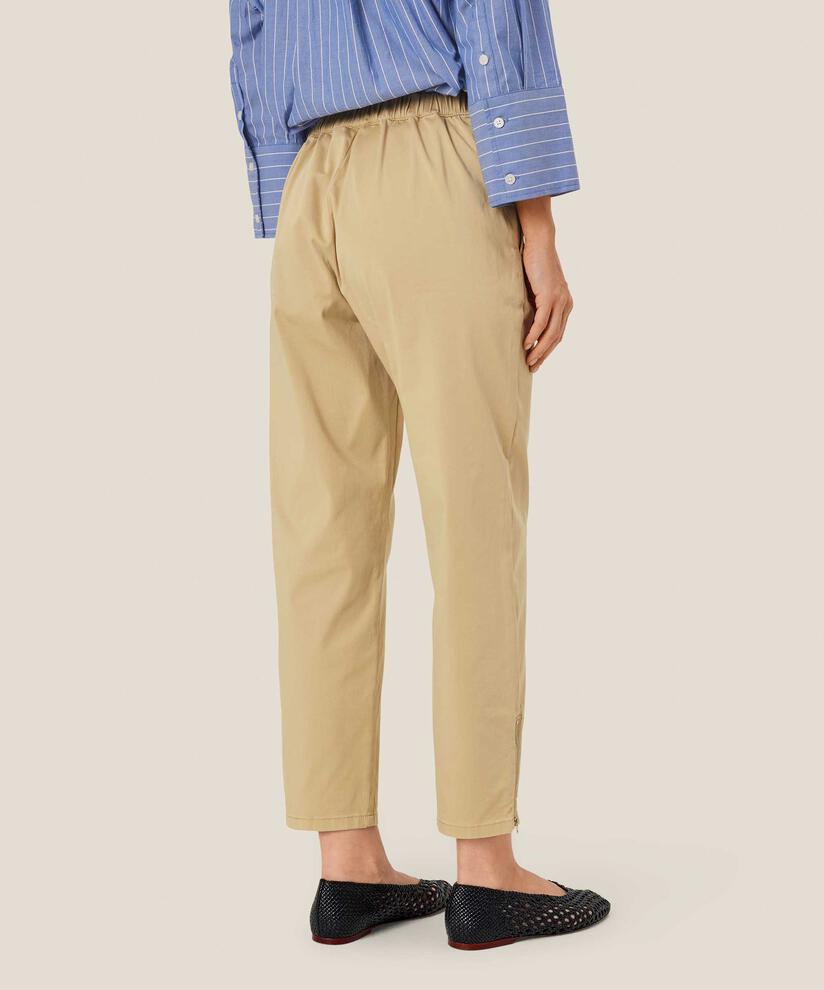 Pantalon À La Cheville En Coton Stretch, Safari