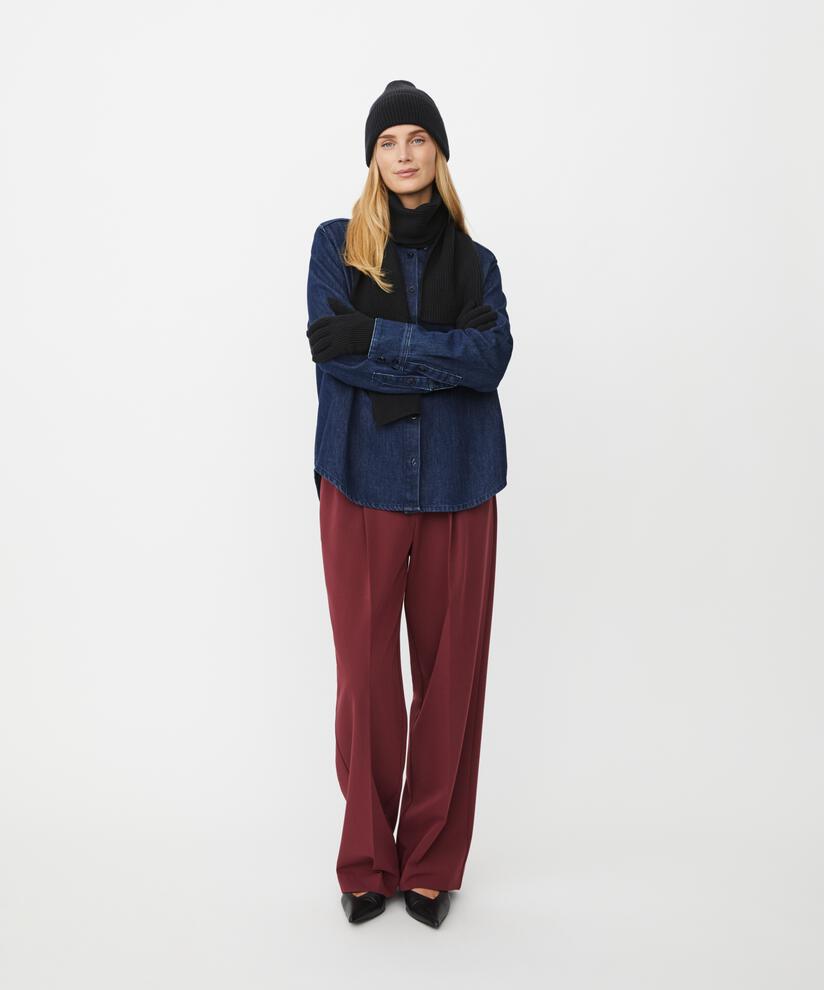 ensemble avec bonnet, gants et écharpe, Black