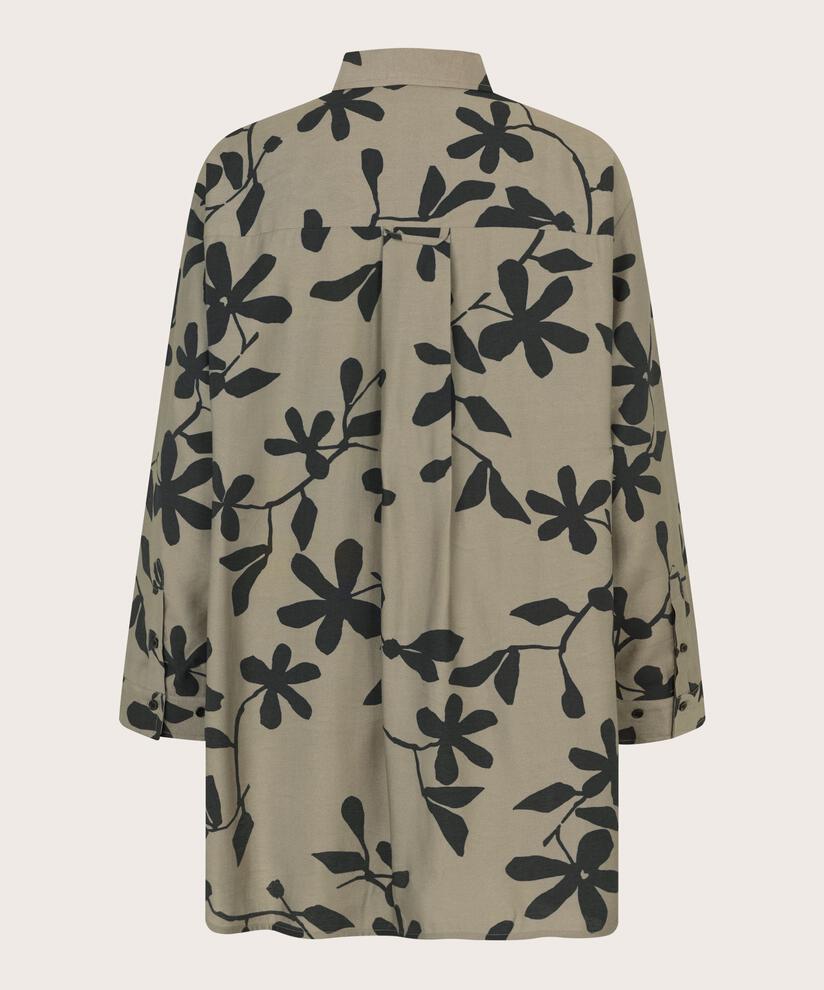 chemise en viscose à imprimé fleurs, Vetiver