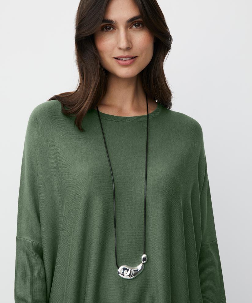 Pull Oversize À Manches Étroites, Duck Green