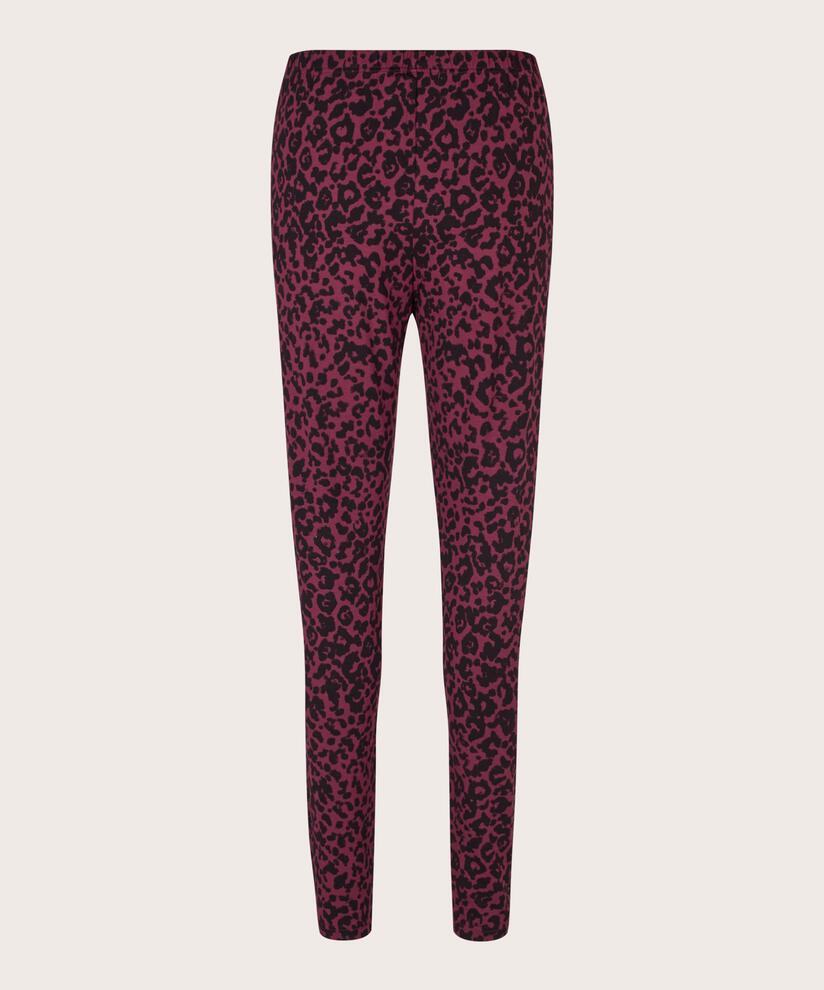 leggings en jersey à imprimé léopard, Tawny Port
