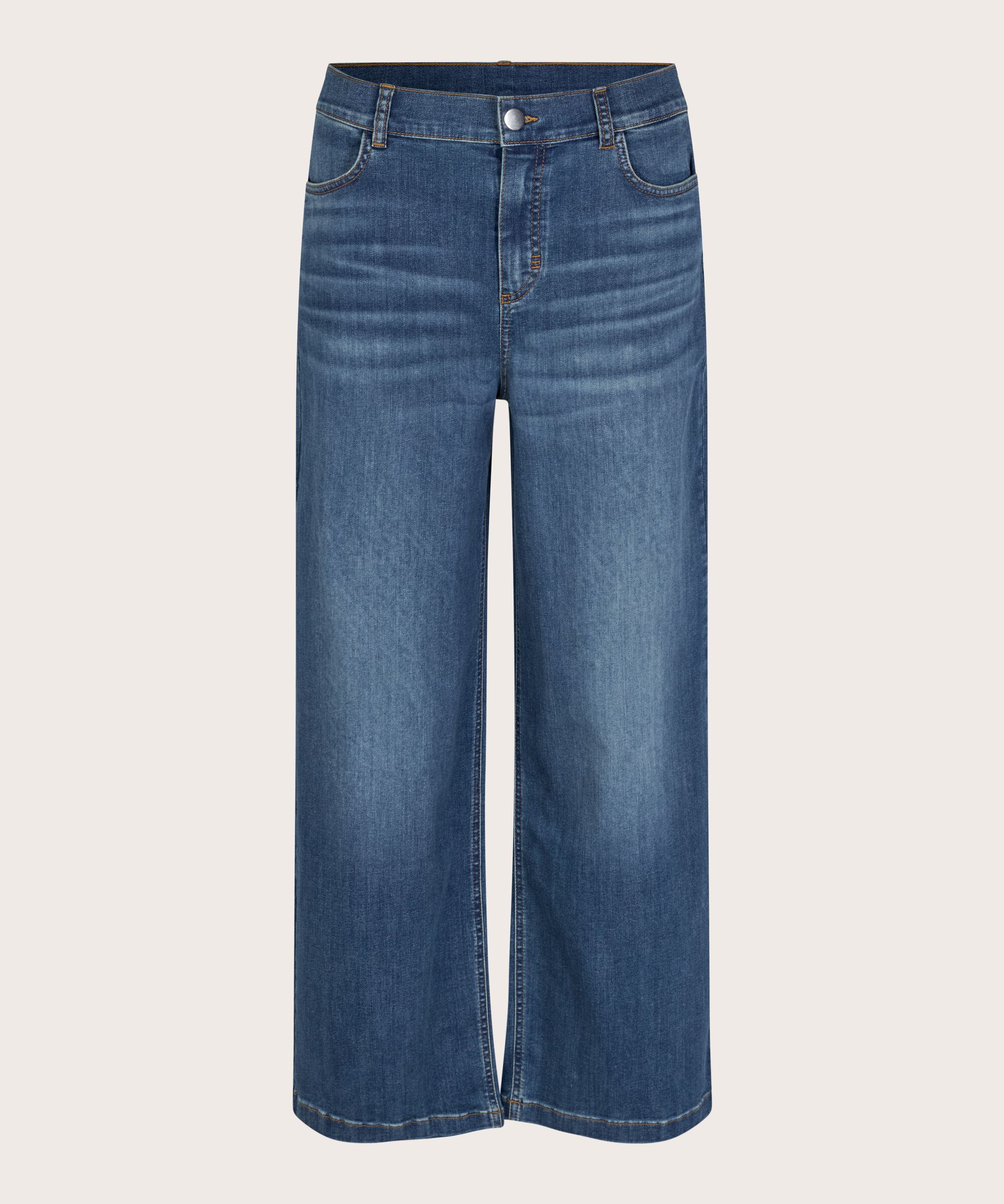 jeans avec stretch et largeur dans les jambes, Basic Denim