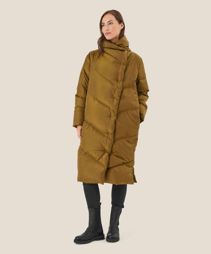 manteau en duvet avec col montant, Plantation