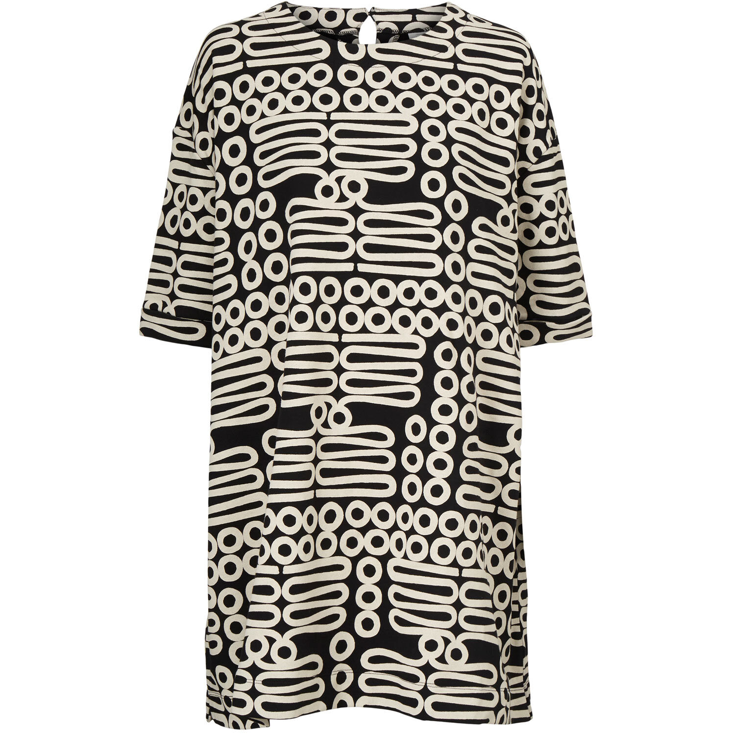 GASLA JERSEY TUNIC, Black