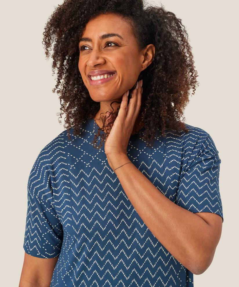 robe en jersey imprimé à manches courtes, Sargasso Sea