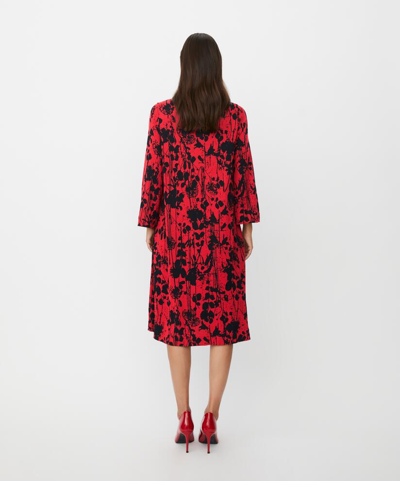 robe en jersey fleuri à manches 3/4, Scarlet Sage