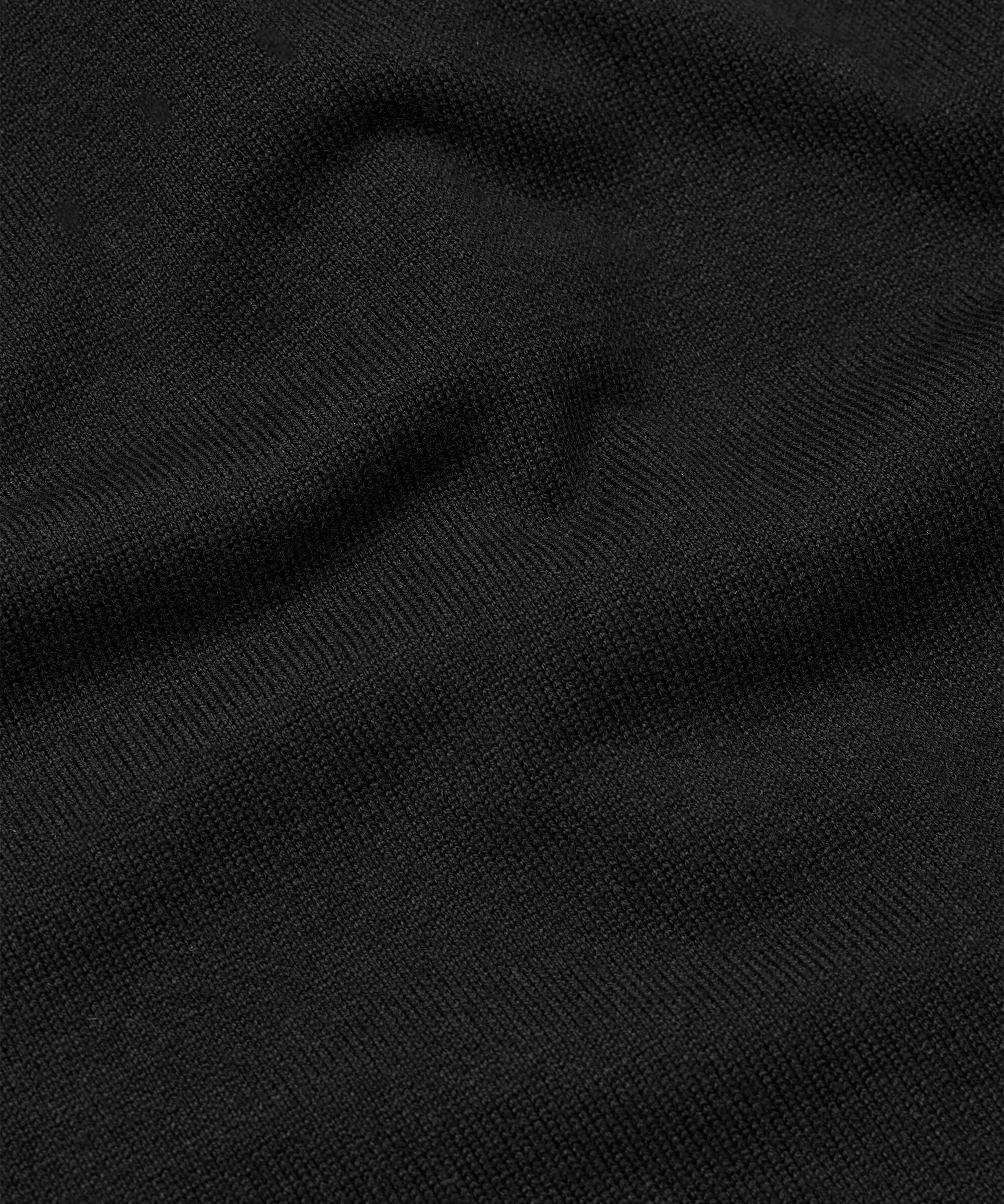 robe en maille avec col roulé et fentes, Black