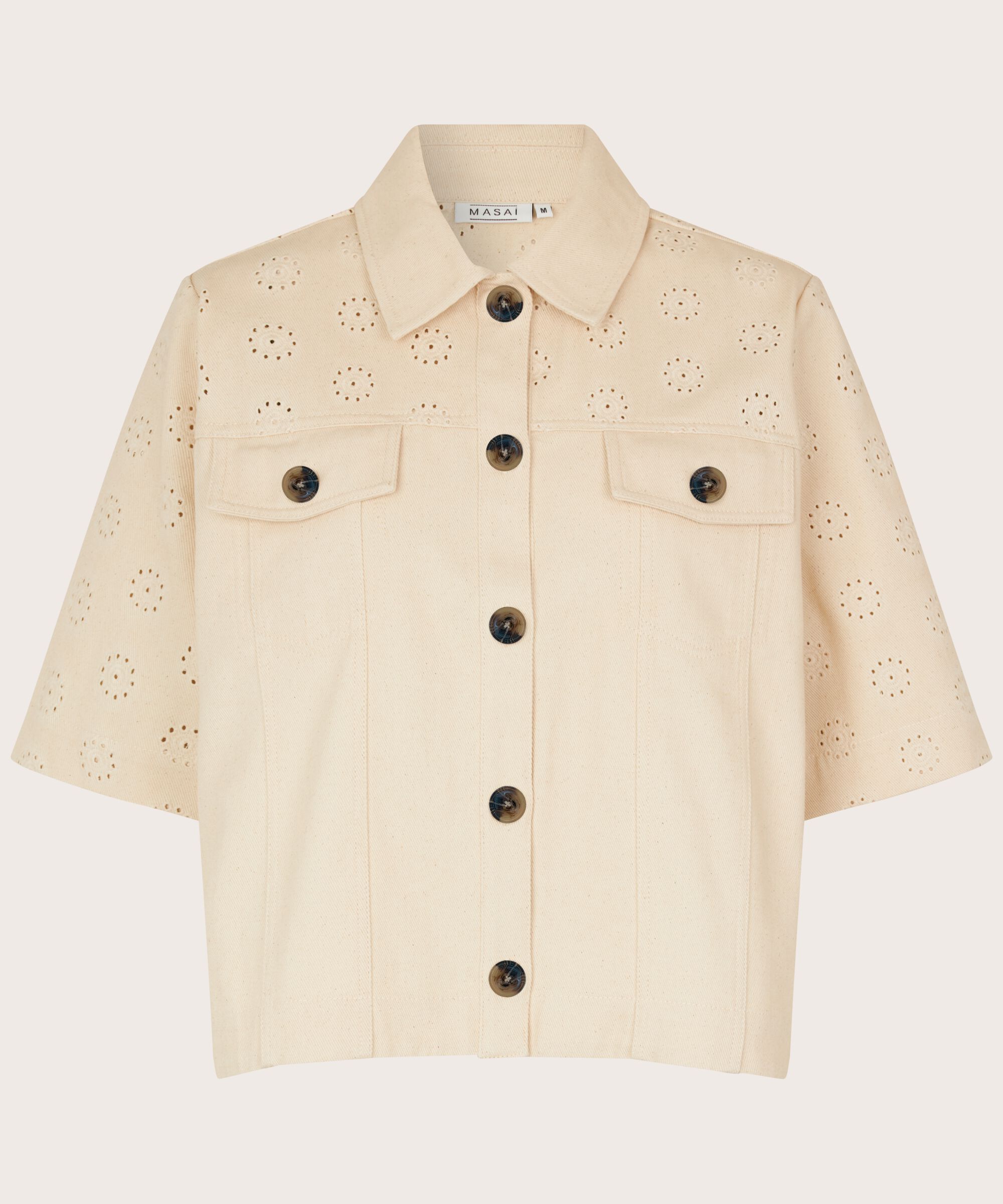 veste en jean avec motif troué, Whitecap