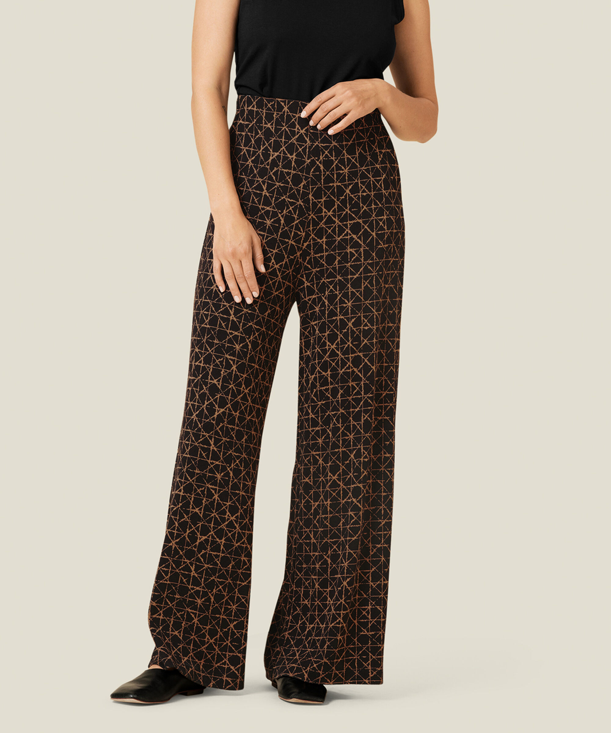 PIRISTA JERSEY TROUSERS, Tobacco Brown