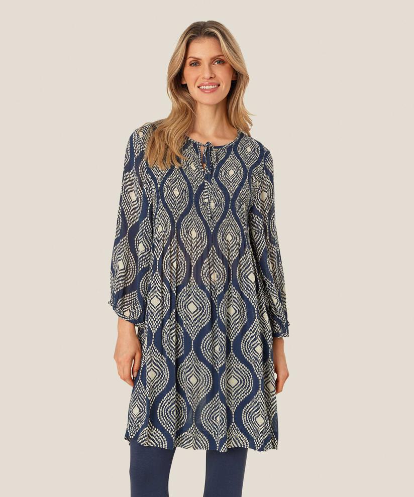tunique en viscose avec lien au cou, Mood Indigo