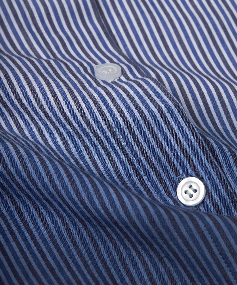 chemise en coton à rayures avec effet dip dye, Maritime Blue