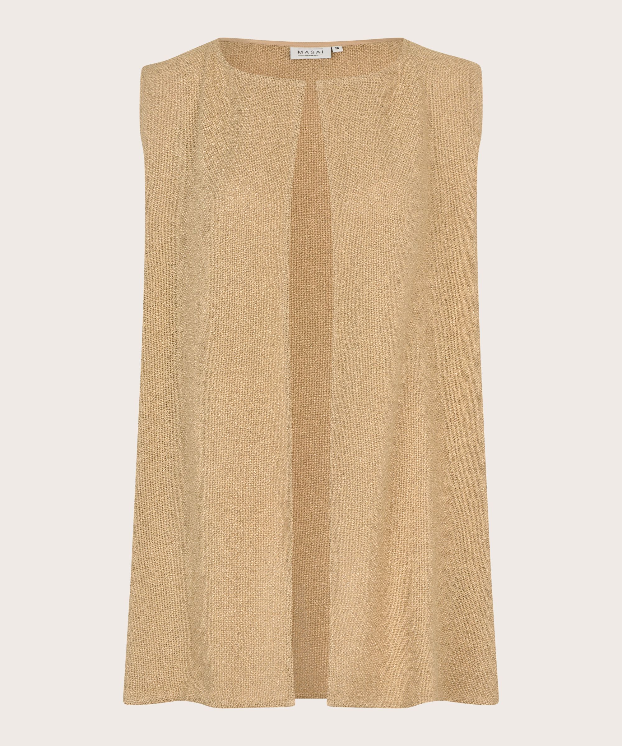 Gilet Long Ouvert En Boucle, Safari