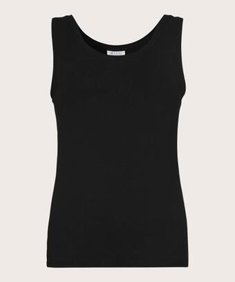 débardeur en jersey doux, Black