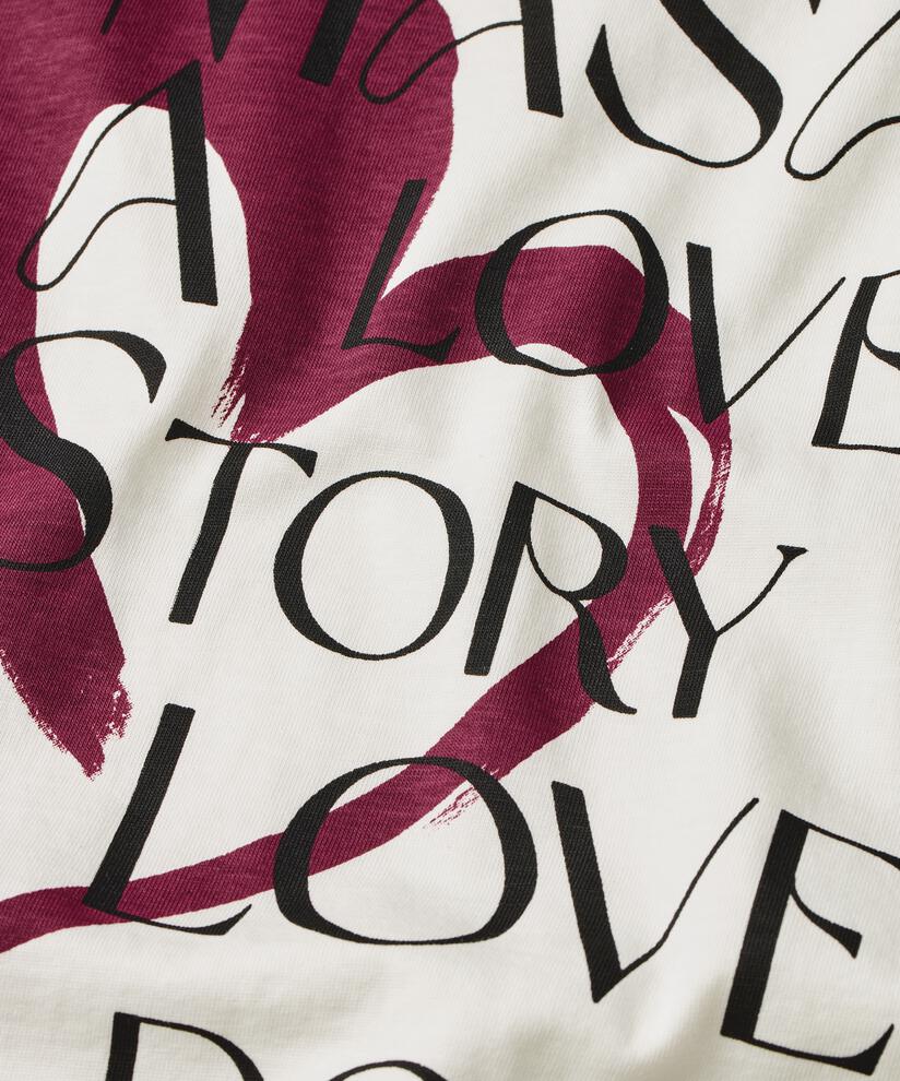 T-shirt En Coton Avec Imprimé, Jet Stream