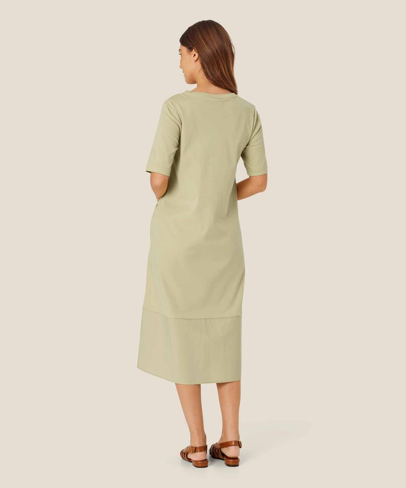 robe en mélange de jersey et popeline de coton, Bog