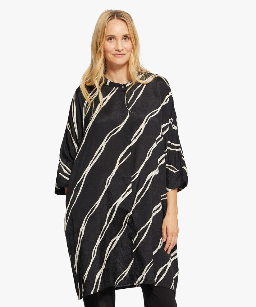 IOSETTA SHIRT DRESS, Black