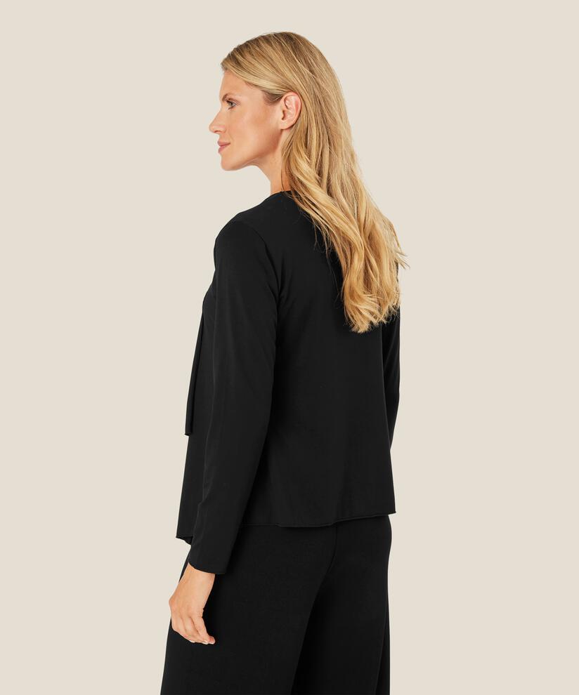 Cardigan Ouvert En Jersey, Black