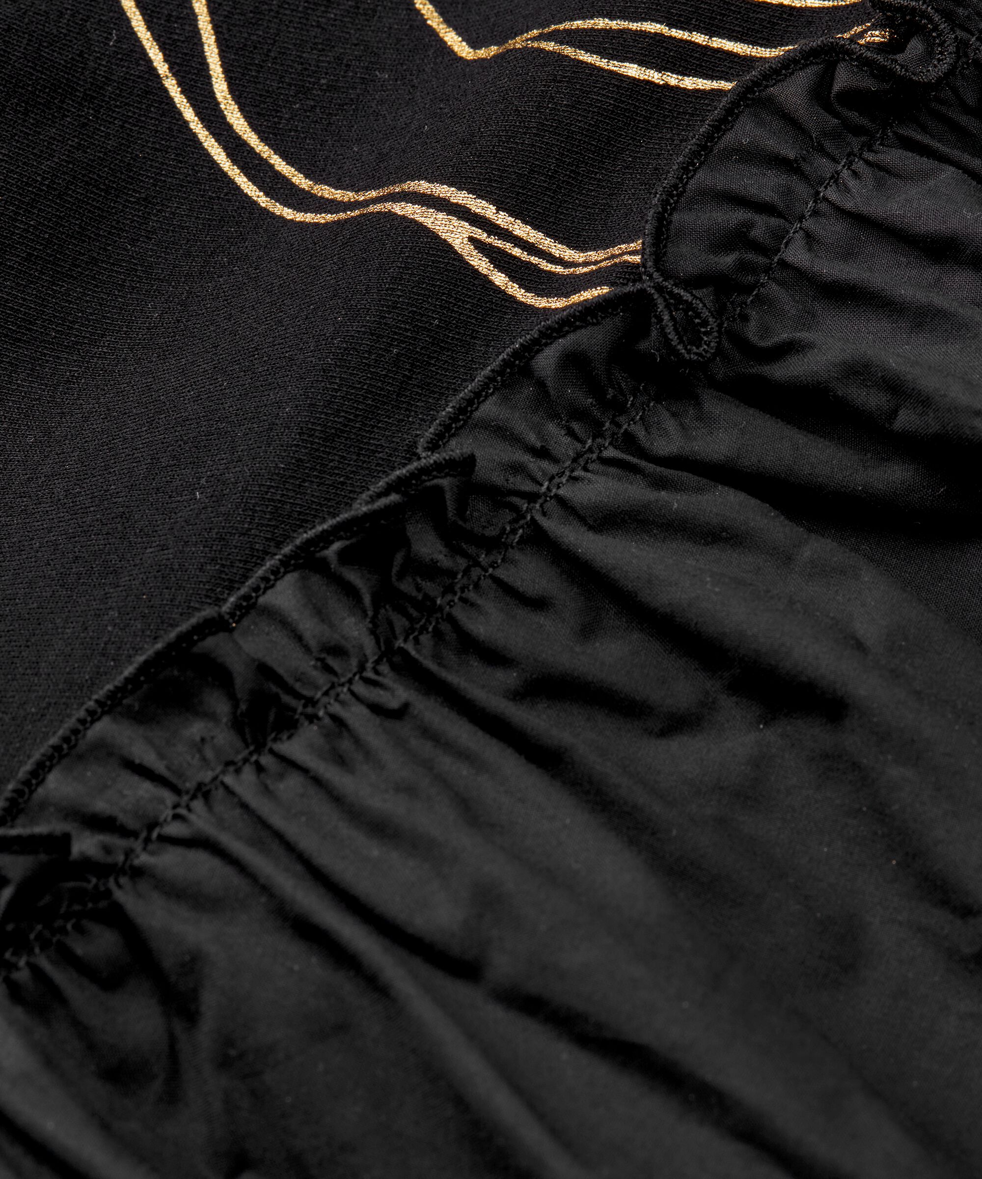 robe en jersey épais avec imprimé doré, Gold