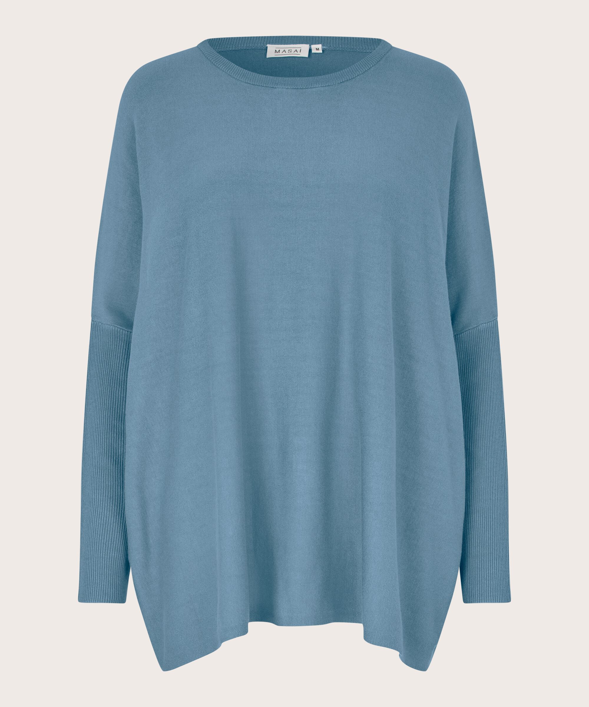 Pull Oversize À Manches Étroites, Proven Blue