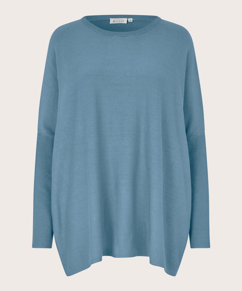 Pull Oversize À Manches Étroites, Proven Blue